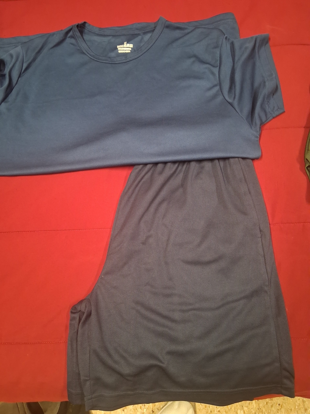 New Men's Navy Sleep Set - Comfort Short Sleeve Top & Shorts